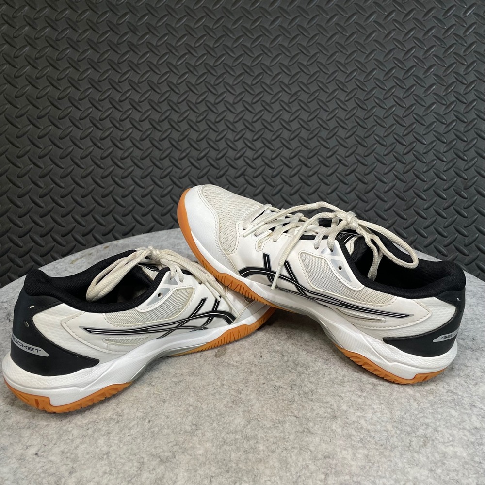 ASICS GEL-ROCKET 10 Women's Volleyball Shoes‎ White/Black 1072A056 Size 7.5 - Picture 5 of 7